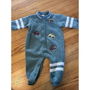 Vintage 90's Buster Brown Baby Romper Size‎ 18 Months Gas N Go Cars